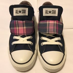 New Converse Chuck Taylor Double Tongue Navy